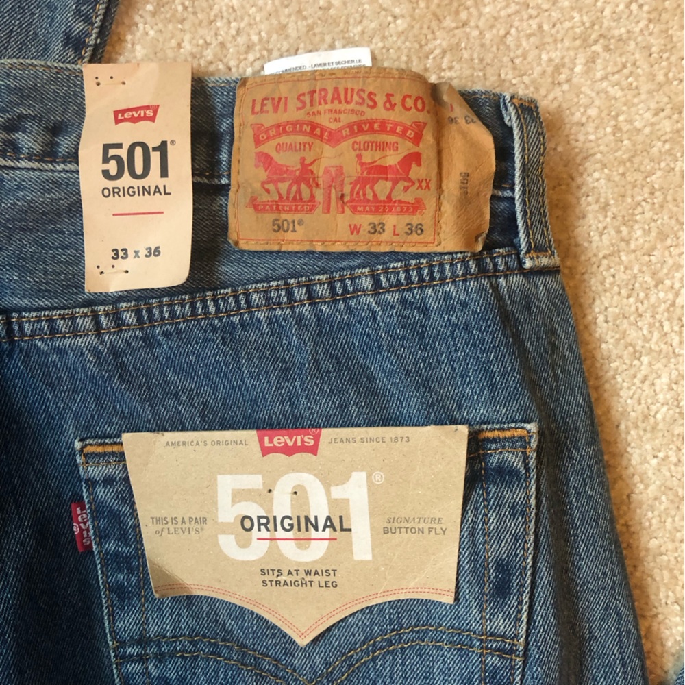 33x36 Levi 501’s - Picture 3 of 3